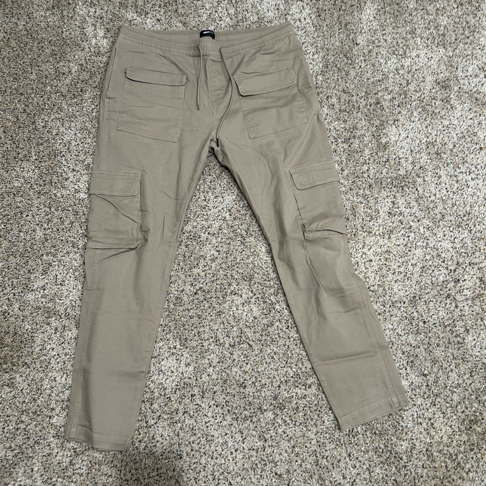 Fashion Nova Men's Beige Cargo Pants